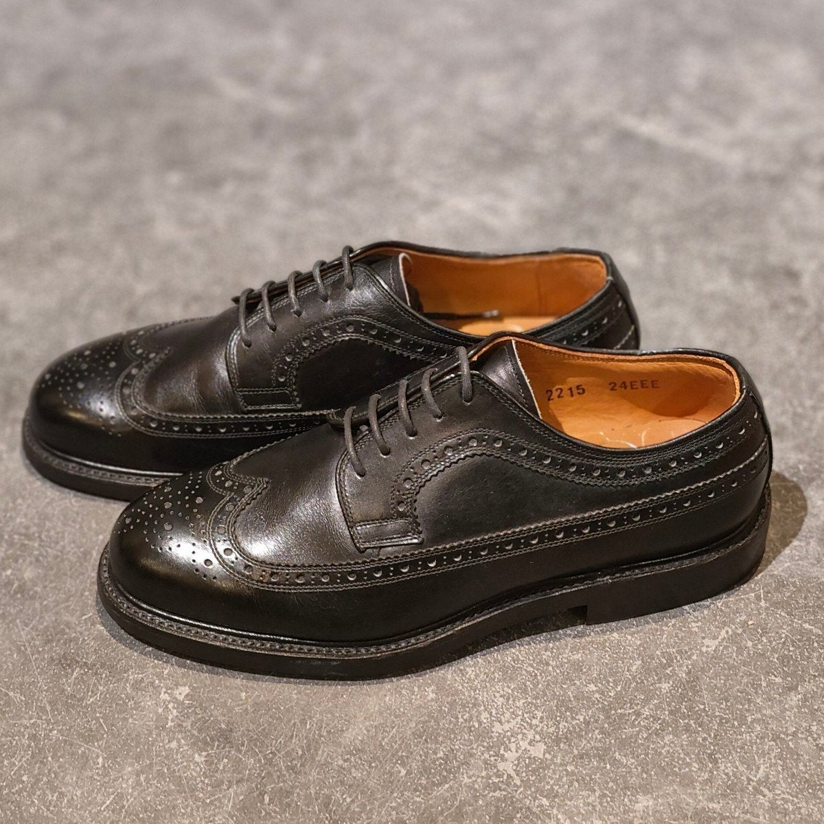 【未使用】スコッチグレイン ウィングチップ ドレスシューズ 24cm ブラック スコッチグレイン ウィングチップ ブラック 24.5cm - メルカリ