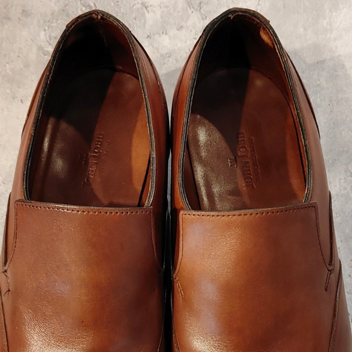 【JOHNLOBB】ジョンロブ ワーウィック ウイングチップ ローファー カーフ ブラウン サイズUK5EE 7000ラスト