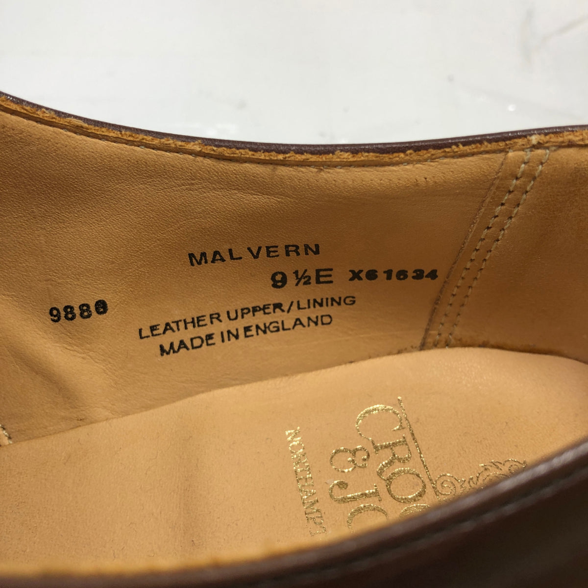 【CROCKETT&JONES】クロケット&ジョーンズ マルバーン シングルモンク カーフ ブラウン UK9.5E メンズ MALVERN