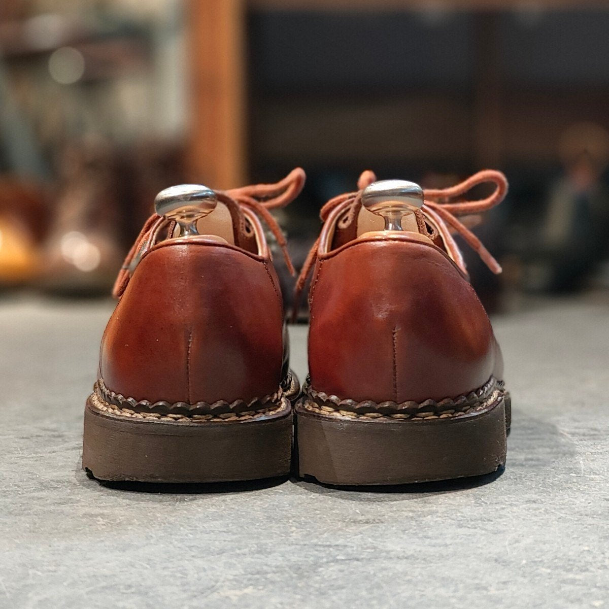 美品【Paraboot】パラブーツ ミカエル チロリアン リスレザー マロン サイズ41.5 参考定価￥94,600-