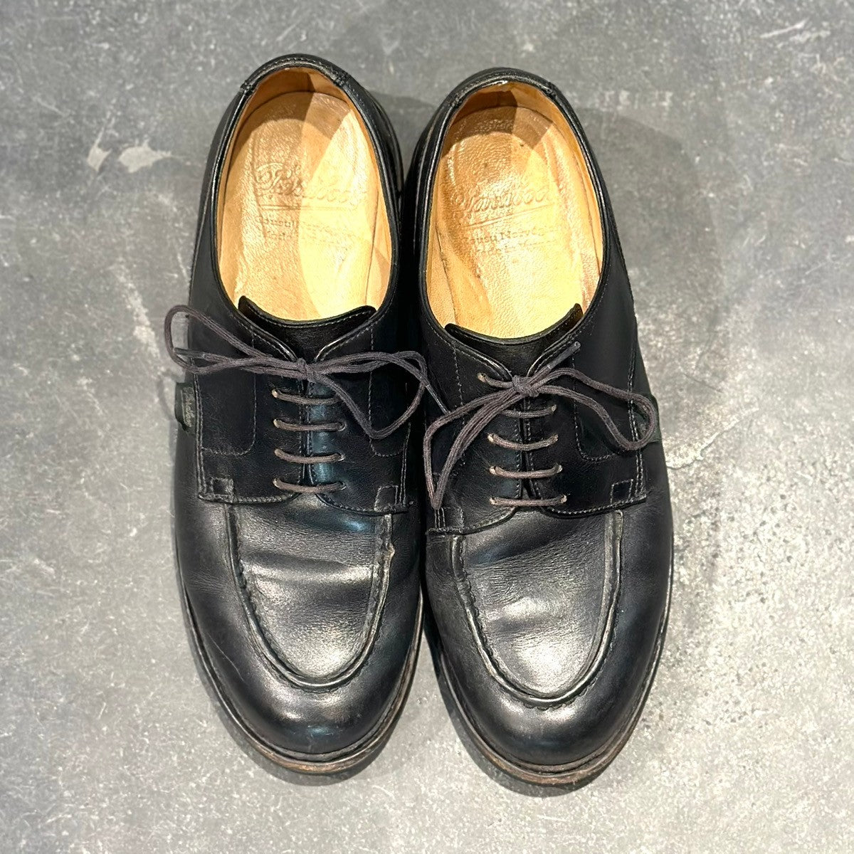 【Paraboot】パラブーツ シャンボード  Uチップ カーフ ノワール ブラック サイズUK6.5