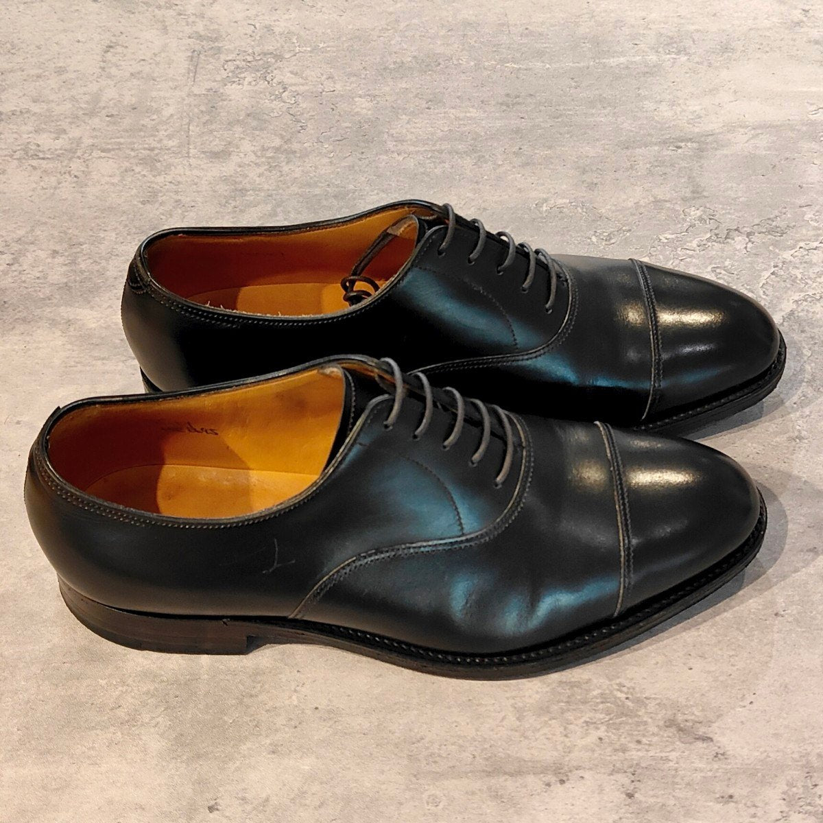 希少 極美品【JOHNLOBB】ジョンロブ シティ カーフ ブラック サイズ UK6EE 8695ラスト