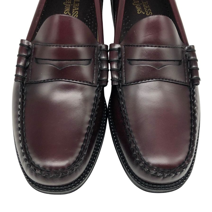 新品未使用 【G.H.Bass&Co. 】 ジーエイチバス 11711D ラーソン ローファー ハイシャインレザー ワイン サイズ US7 定価￥31,900-