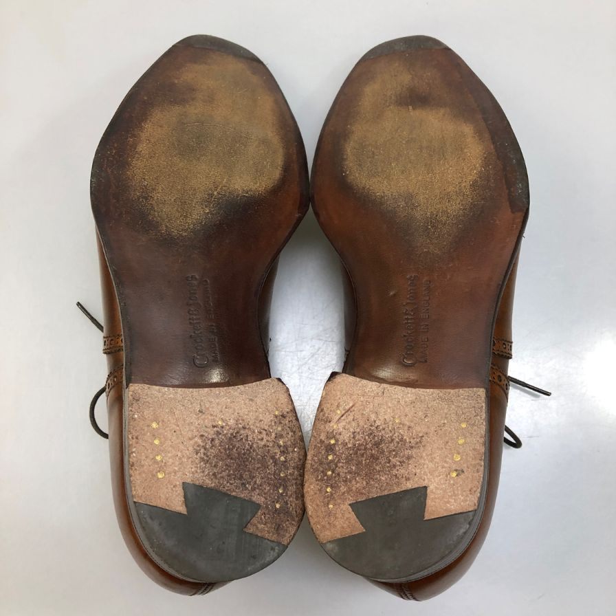 【CROCKETT&JONES】クロケット&ジョーンズ ウェルベック2 セミブローグ カーフ ブラウン サイズ6