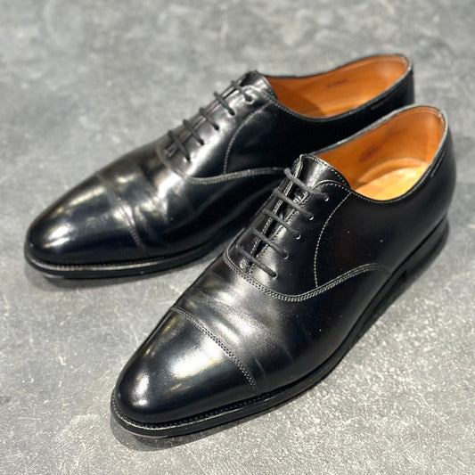 極美品【JOHNLOBB】ジョンロブ シティ2 ストレートチップ カーフ ブラック サイズUK6D 7000ラスト