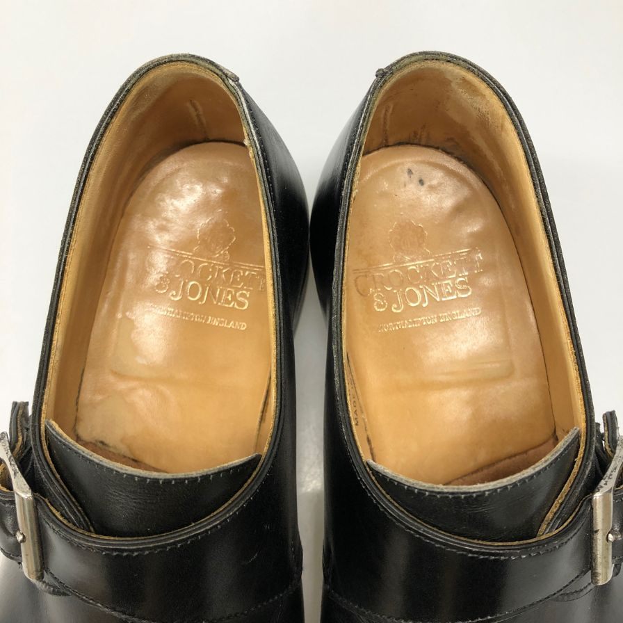 極美品 CROCKETT&JONES ビジネスシューズ ブラック 黒 8 1/2 CROCKETT&JONES】クロケット&ジョーンズ ビジネスシューズ ブラック