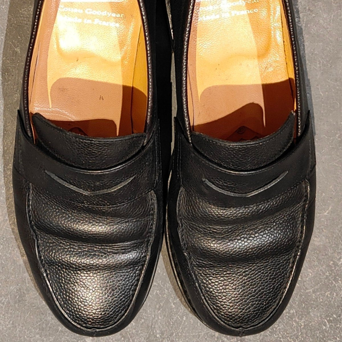 【Paraboot】パラブーツ アドニス コインローファー グレインレザー ブラック サイズUK5 参考定価￥99,000-