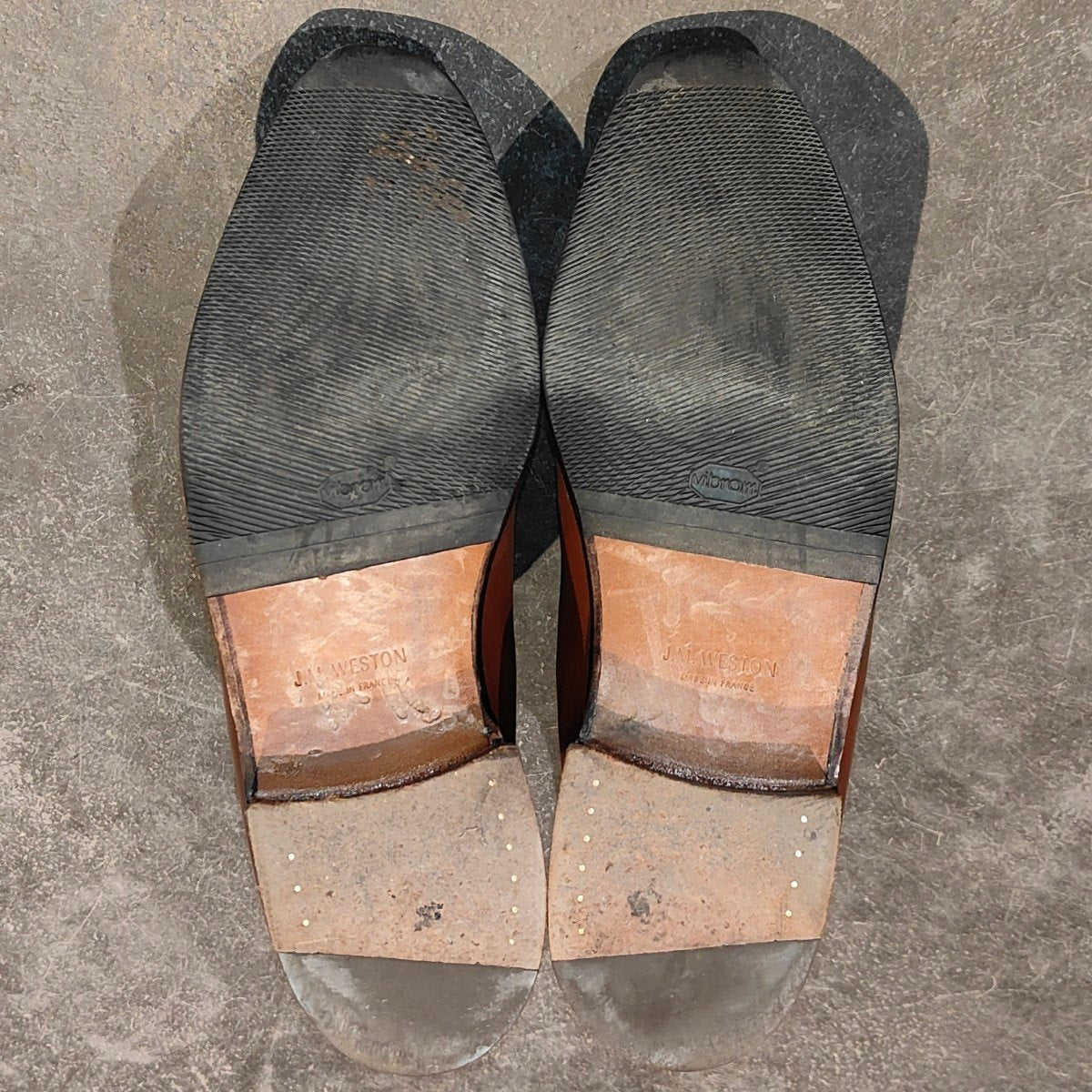 極美品【J.M.WESTON】ジェイエムウエストン 705 チェルシーブーツ タンブラウン ボックスカーフ サイズUK6.5D 39ラスト 参考定価￥198,000-