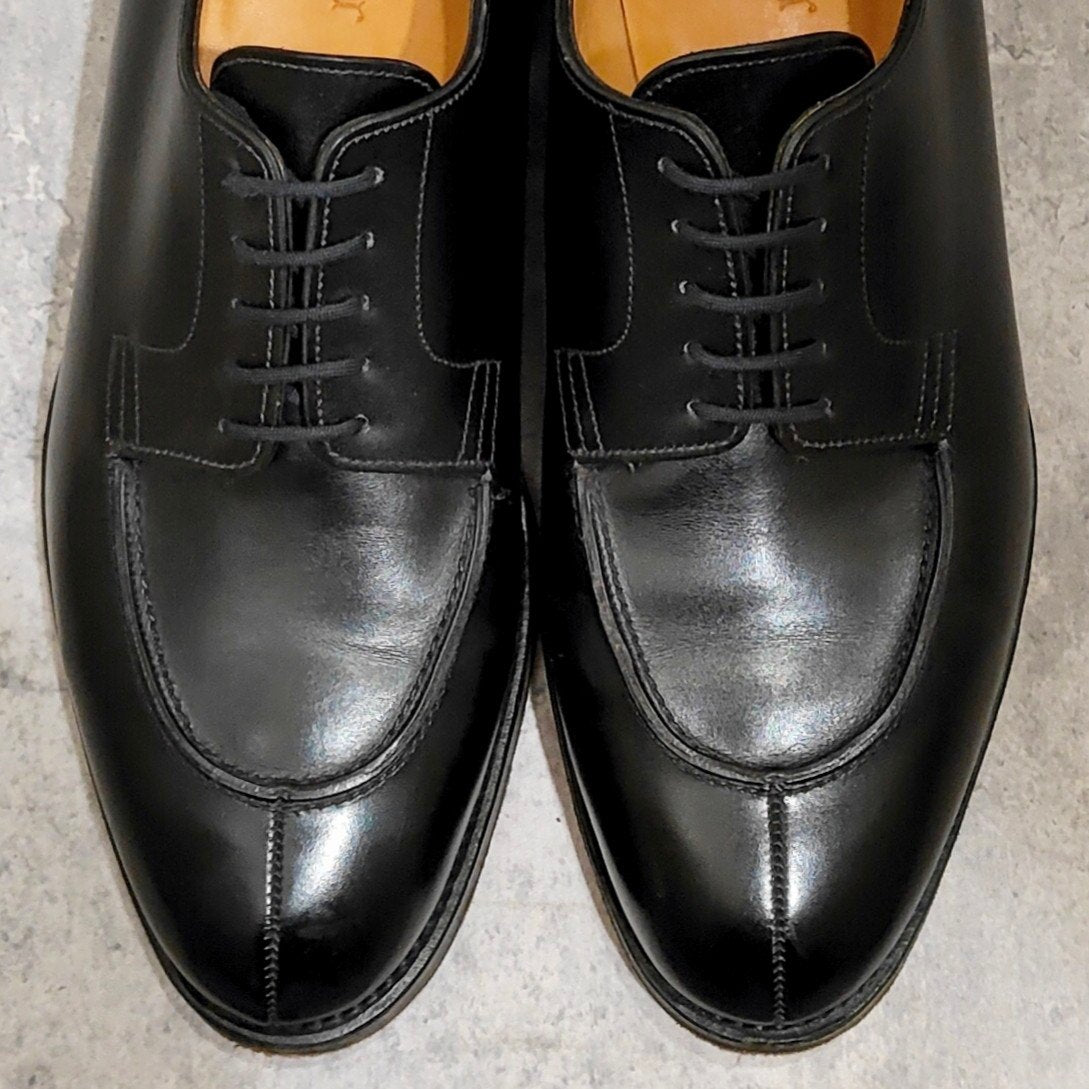 【JOHNLOBB】ジョンロブ ノルウェイ Uチップ カーフ ブラック サイズUK7.5EE 5495ラスト
