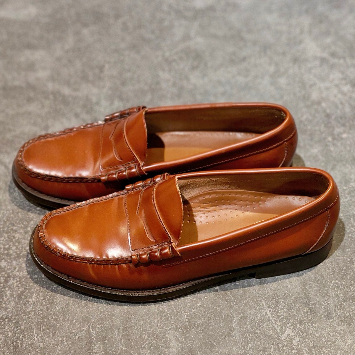 美品【G.H.Bass&Co.】ジーエイチバス ローファー ラーソン ブラウン サイズUS6.5
