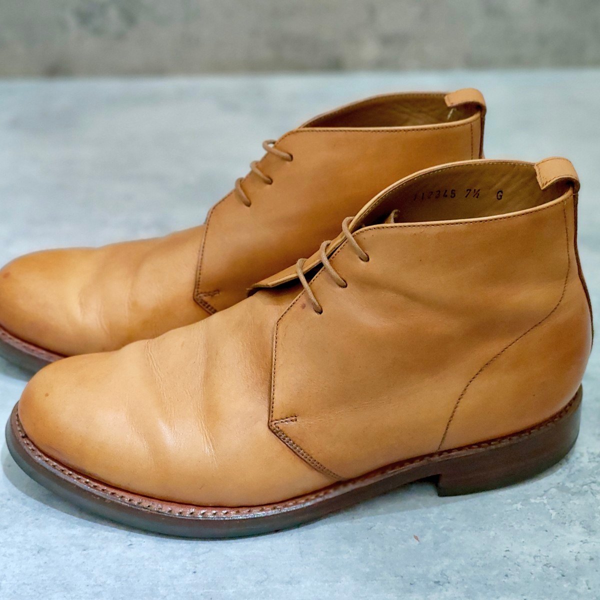 【GRENSON】グレンソン ウェンデル チャッカブーツ カーフ ブラウン サイズUK7.5G