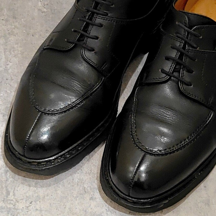 【パラブーツ】Paraboot アヴィニョン Uチップ カーフ ブラック サイズUK6.5
