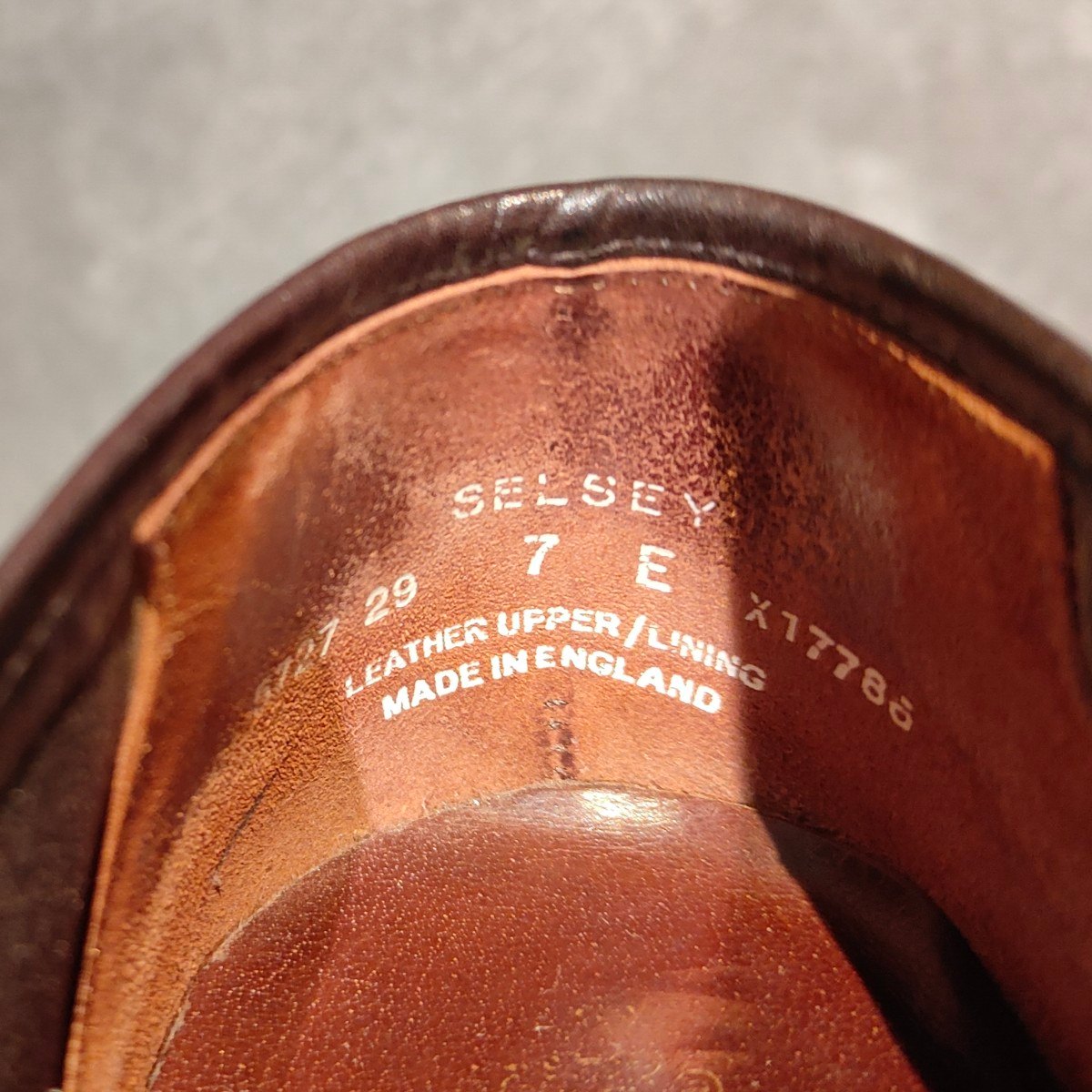 美品【CROCKETT&JONES】クロケット&ジョーンズ トレーディングポスト別注 SELSEY アンラインドローファー ダークブラウン サイズUK7E
