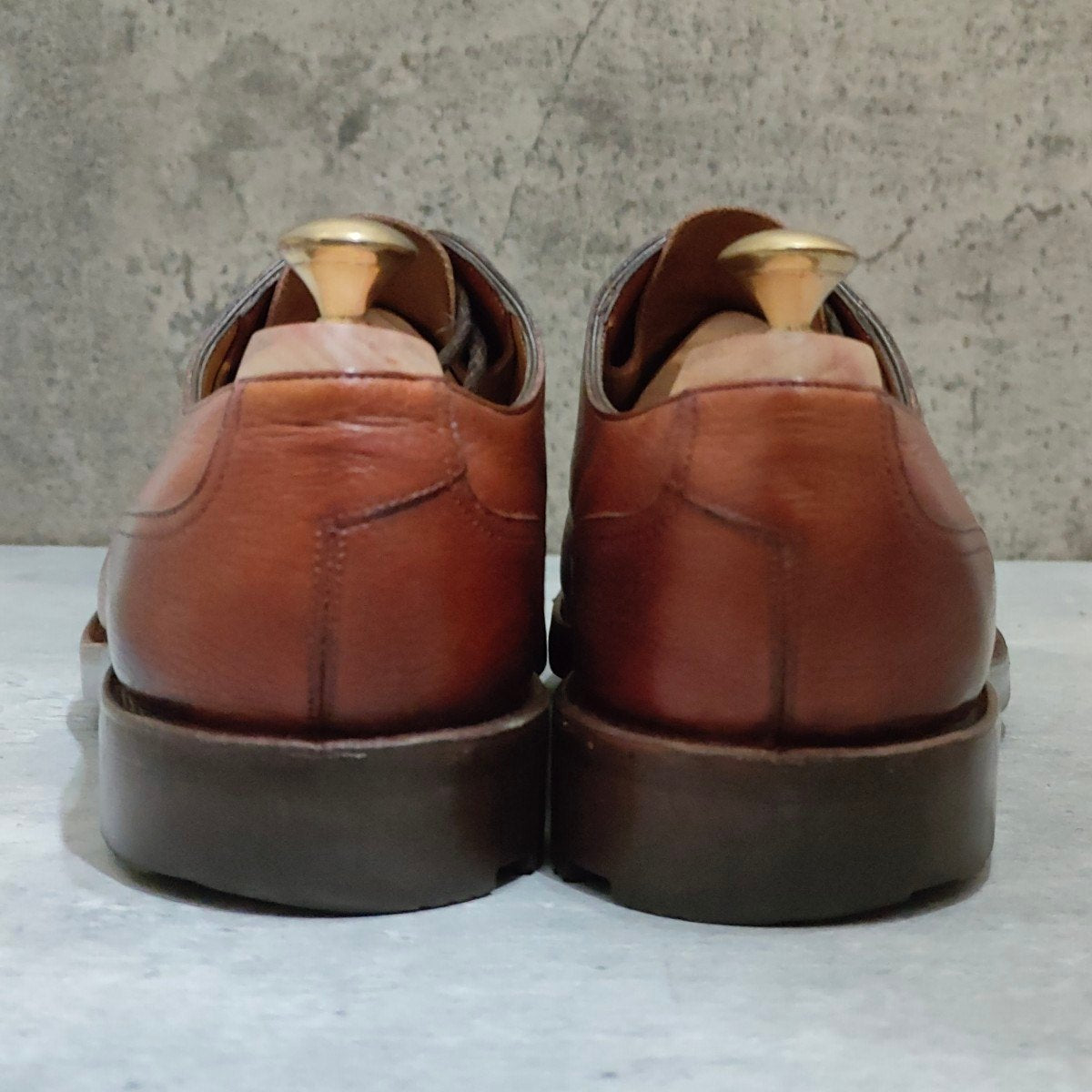 【EDWARD GREEN】エドワードグリーン ダンディー B品（ファクトリーショップ） キャップトゥダービー グレインレザー ブラウン サイズUK7.5F 58ラスト