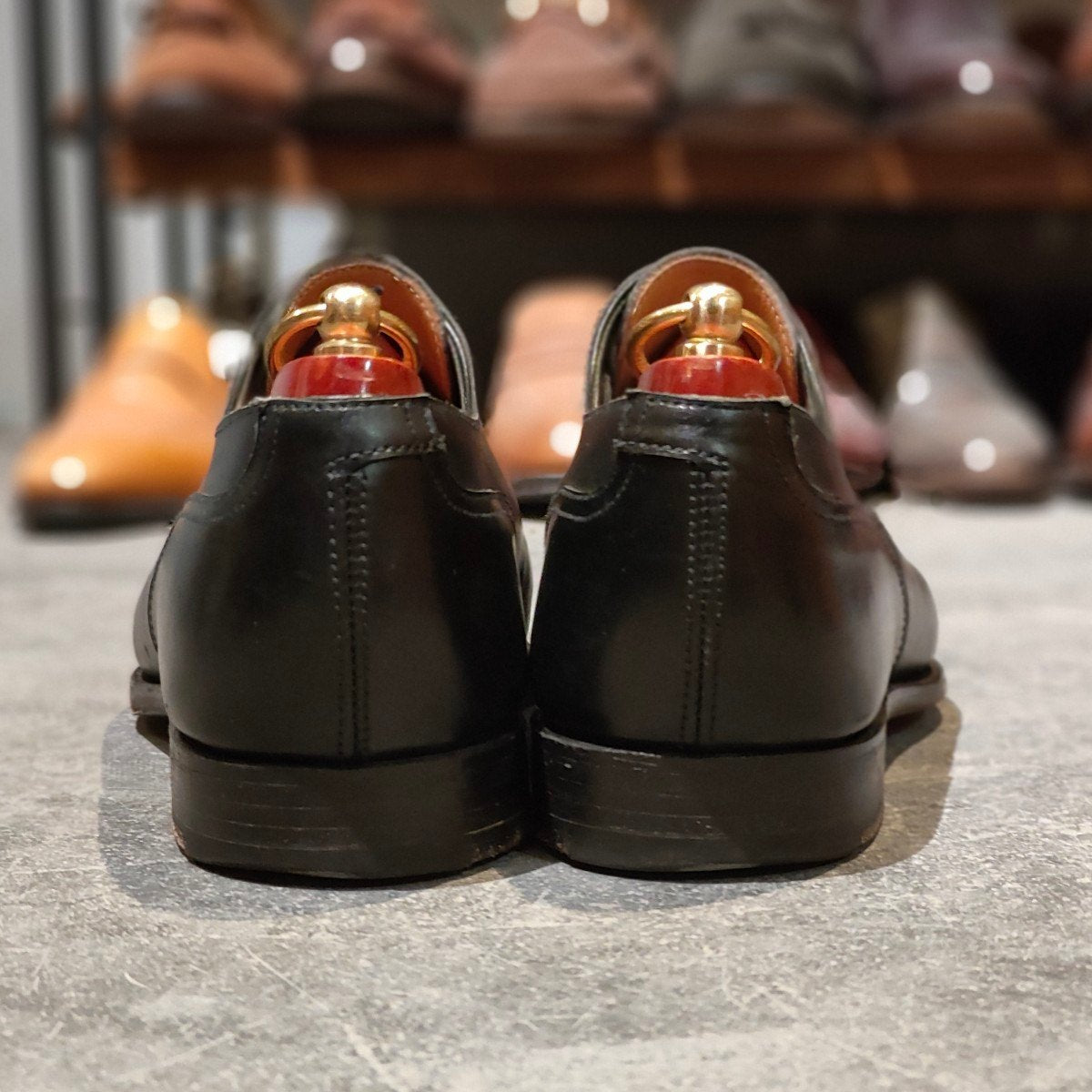 希少 極美品【CROCKETT&JONES】クロケット&ジョーンズ クラレンドン Uチップ カーフ ブラック サイズUK7E