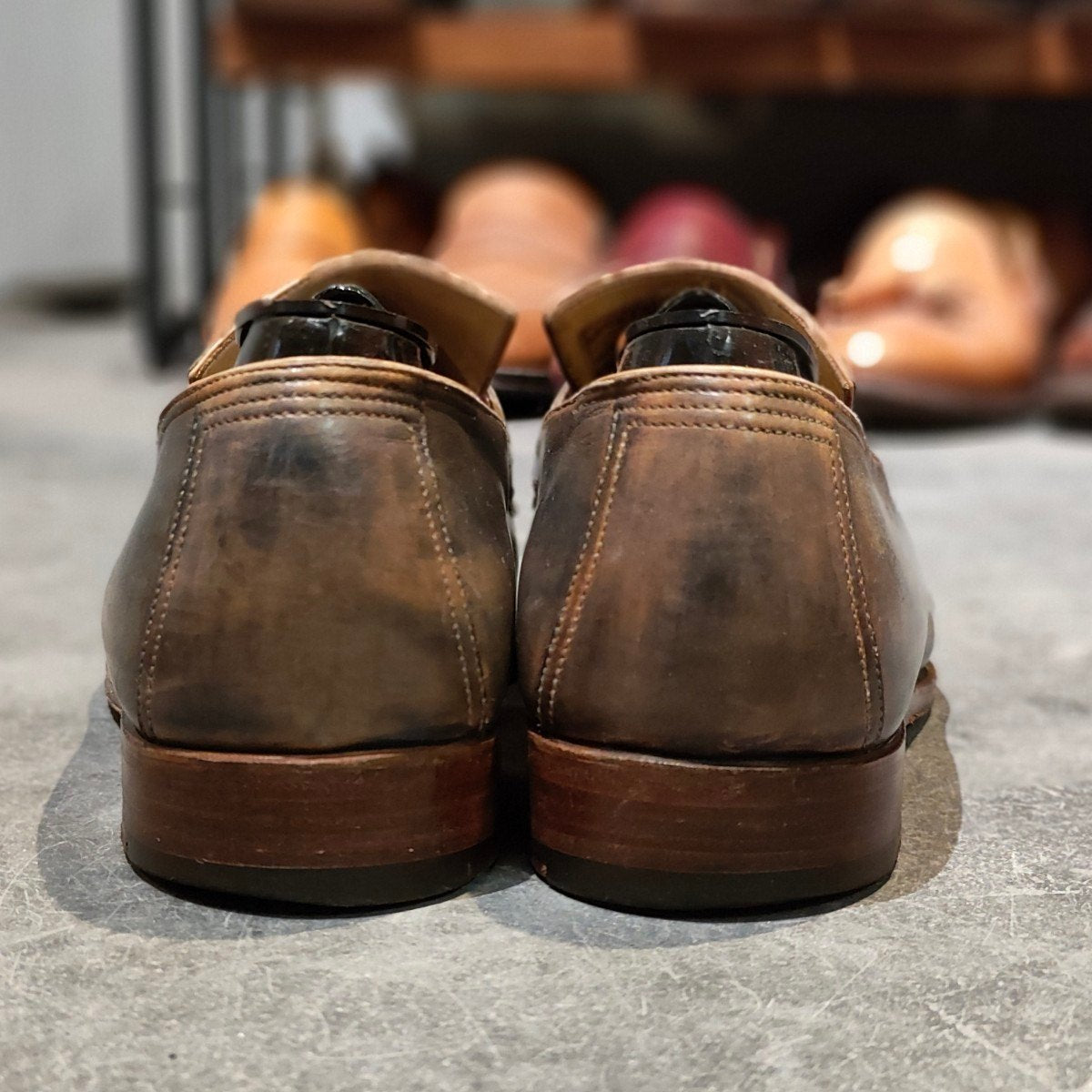 BERLUTI】ベルルッティ 348 アンディ カーフ パティーヌ ネイビー