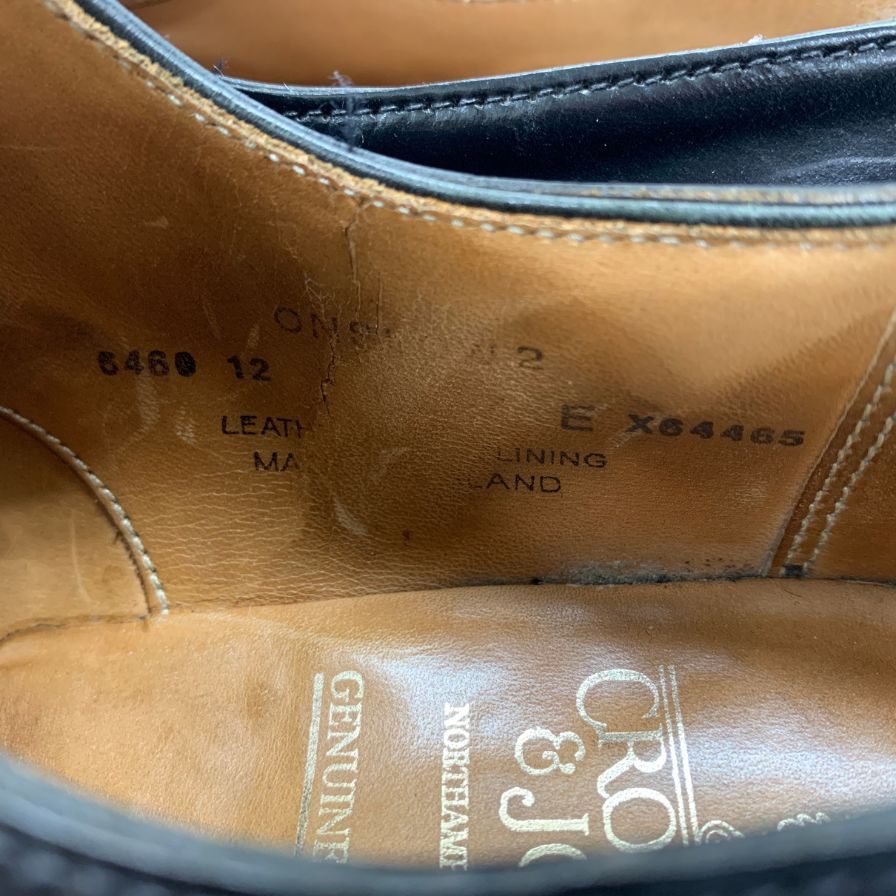 【CROCKETT&JONES】クロケット&ジョーンズ  ビジネスシューズ コードバン ブラック（黒） サイズ 7 ラスト