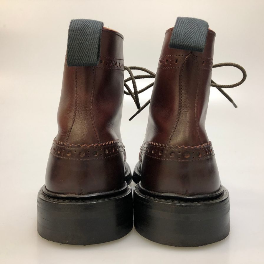 【Tricker's】トリッカーズ カントリーブーツ モールトン ウイングチップ 913439 M2508 ブラウン UK8.5