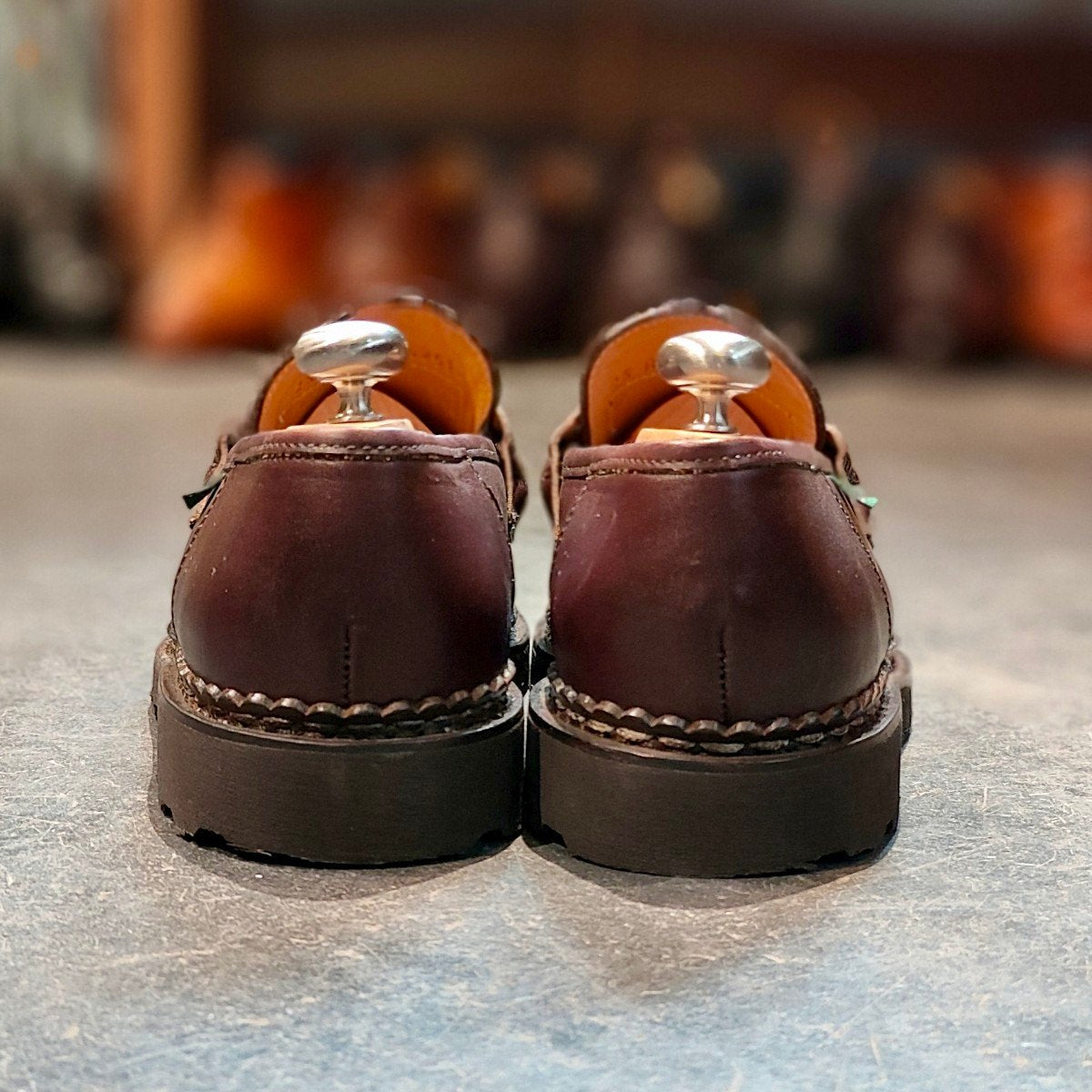 使用数回【Paraboot】パラブーツ ランス コインローファー リスレザー カフェ サイズUK7.5 定価￥94,600-