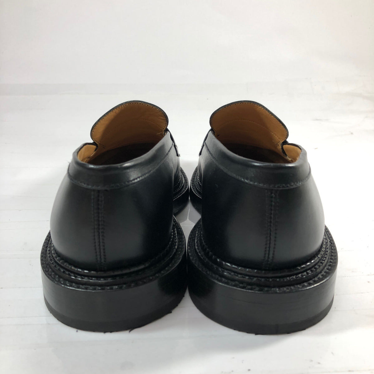 【J.M.WESTON】ジェイエムウエストン レザーシューズ シグネチャー ローファー トリプルソール 385 ボックスカーフ ブラック メンズ UK7C
