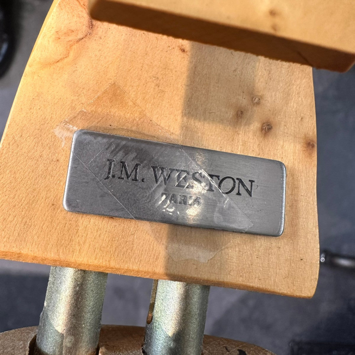 美品【J.M WESTON】ジェイエムウエストン 487 シングルモンク カーフ ブラック サイズUK7.5E 10ラスト