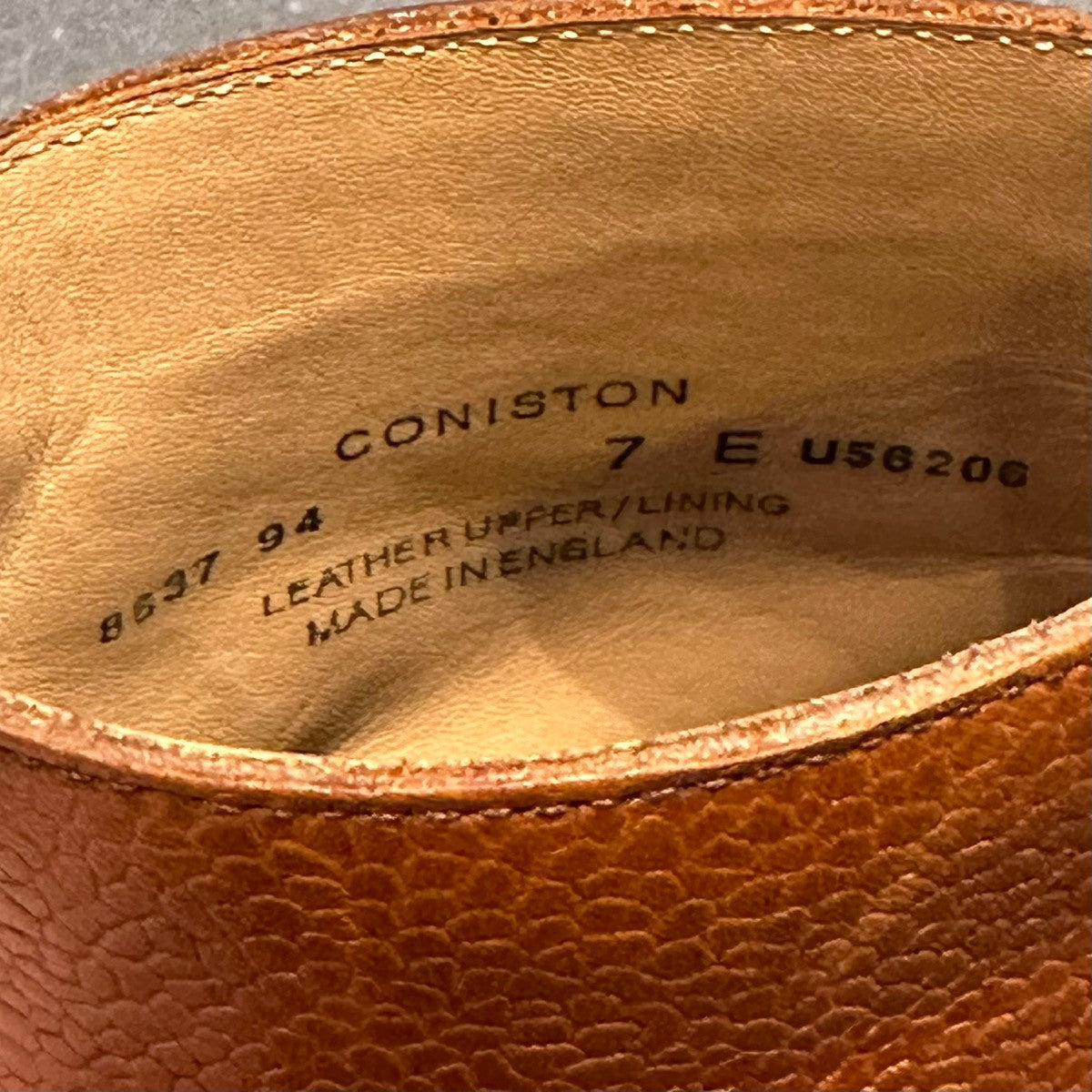 【CROCKETT&JONES】クロケット&ジョーンズ コニストン SUBS カントリーブーツ グレインレザー ブラウン サイズUK7E 8637ラスト