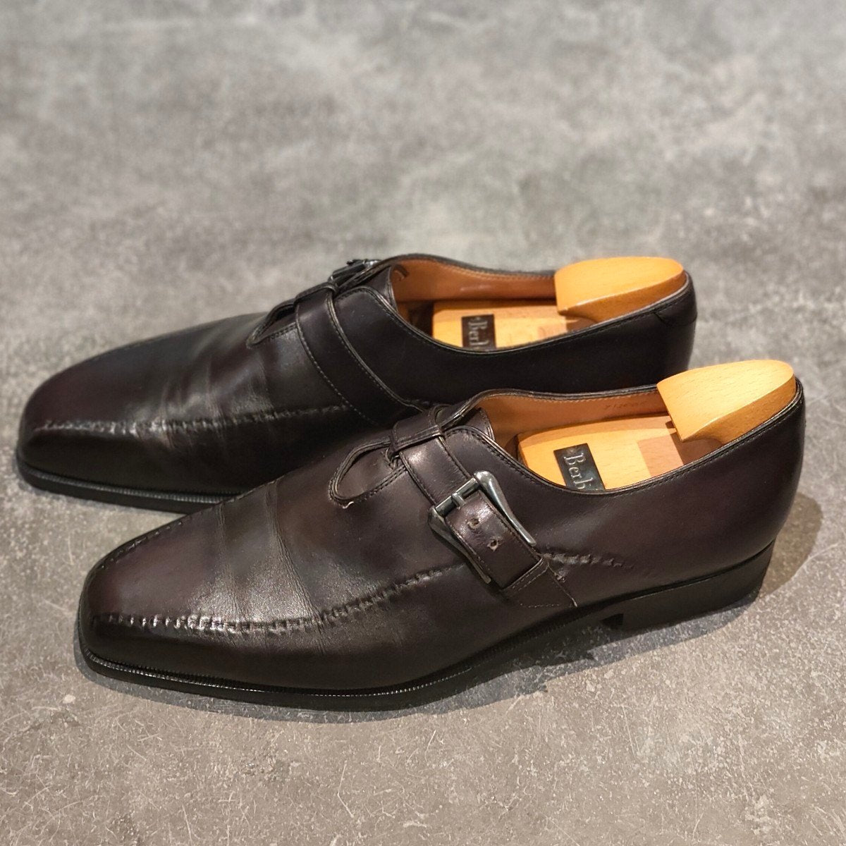 Berluti】ベルルッティ シングルモンク パティーヌ カーフ パープル Berluti】ベルルッティ シングルモンク パティーヌ カーフ パープル