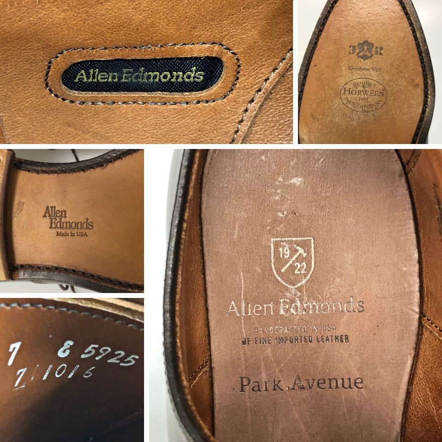 【Allen Edmonds】アレンエドモンズ 5925 ビジネスシューズ コードバン ブラウン（茶系） サイズ UK7 ラスト