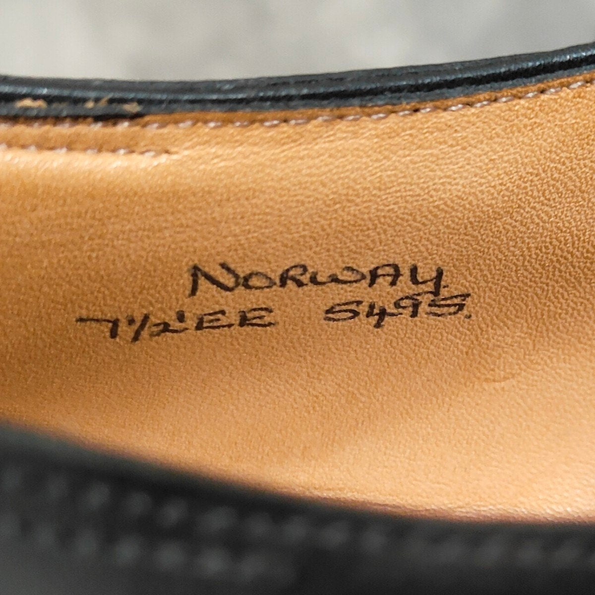 【JOHNLOBB】ジョンロブ ノルウェイ Uチップ カーフ ブラック サイズUK7.5EE 5495ラスト