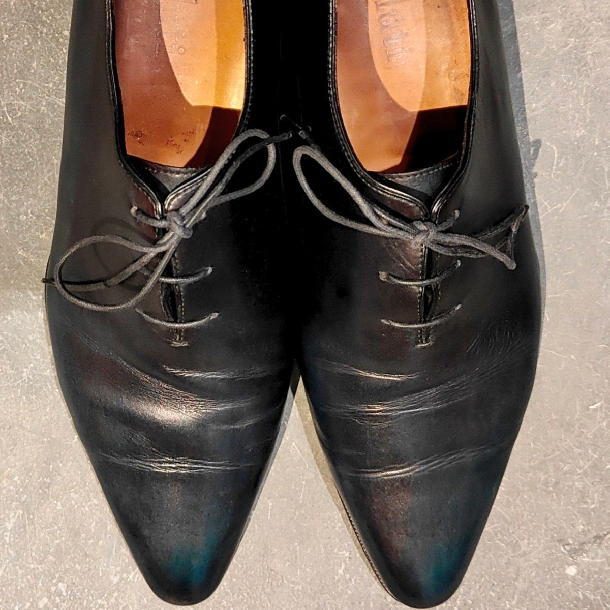 Berluti】ベルルッティ 0650 ホールカット カーフ ブルーパティーヌ