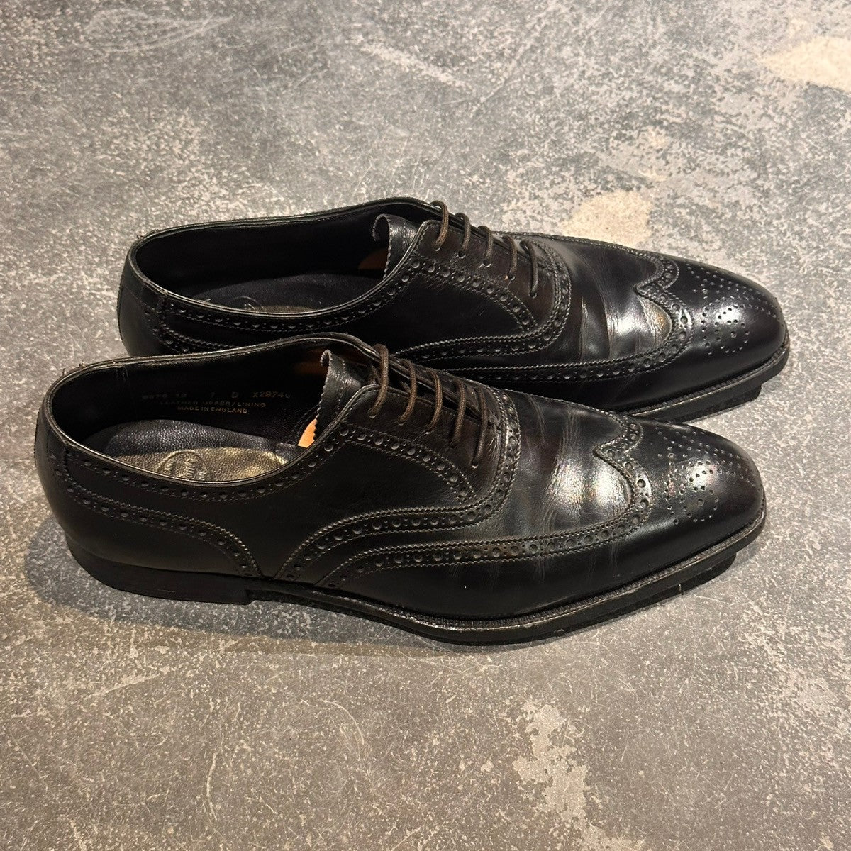 CROCKETT&JONES】クロケット&ジョーンズ フルブローグ カーフ ブラック