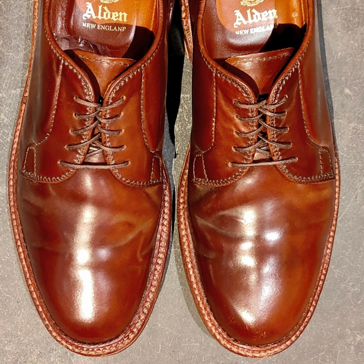 希少 美品【ALDEN】オールデン 99020 プレーントゥ コードバン ラベロ サイズ US7D バリーラスト