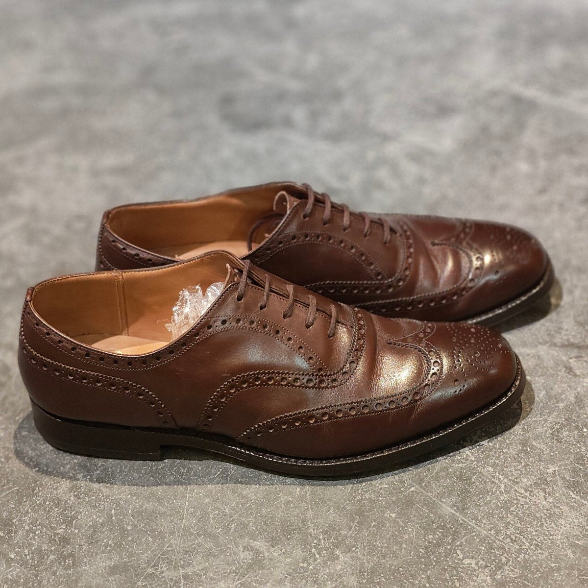 【Church's】チャーチ チェットウインド 4都市 ウイングチップ カーフ ブラウン サイズ UK85F 100ラスト 参考定価定価￥181,500-