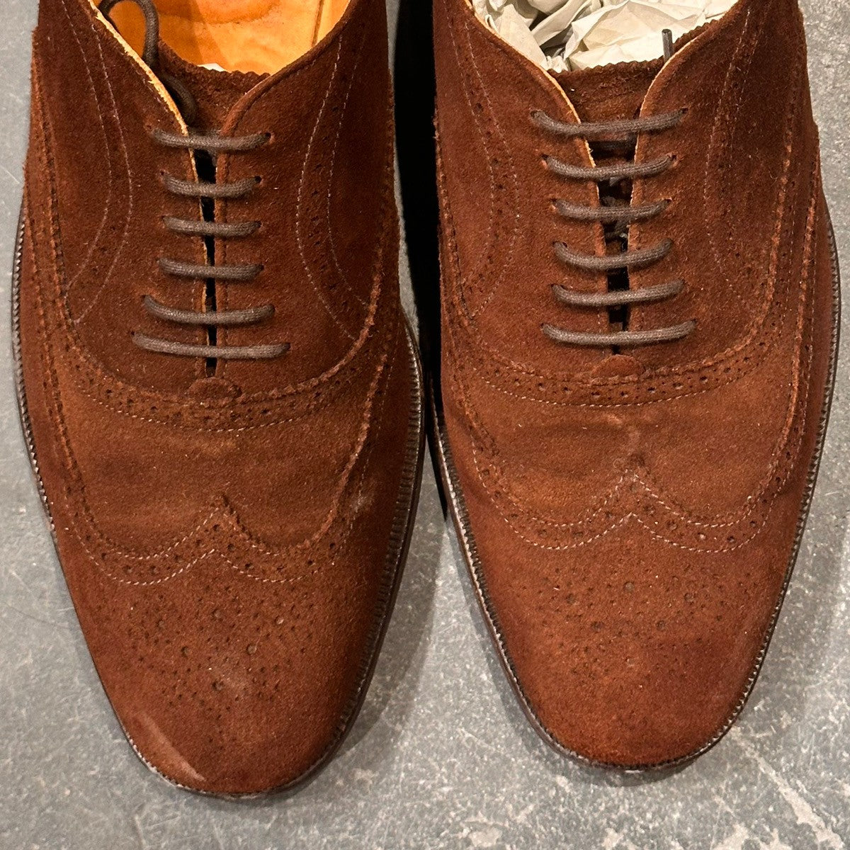 GRENSON】グレンソン 6381 フルブローグ スエード サイズUK6.5F – LASTLAB