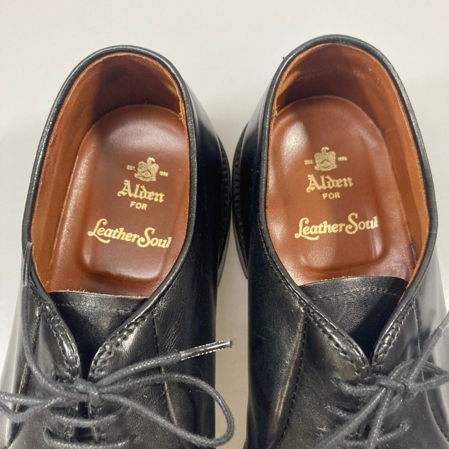 【ALDEN】オールデン レザーソウル 別注 レザーシューズ 95273 クロムエクセル レザー バリーラスト ブラック US7.5E