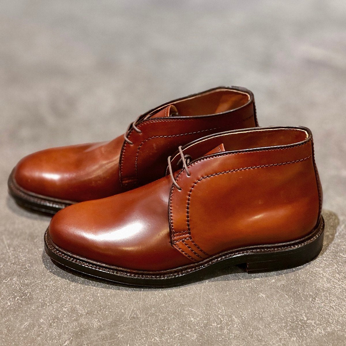 希少 新品未使用【ALDEN】オールデン オールデンショップサンフランシスコ別注 1358 チャッカブーツ コードバン マホガニー サイズ US6.5D バリーラスト