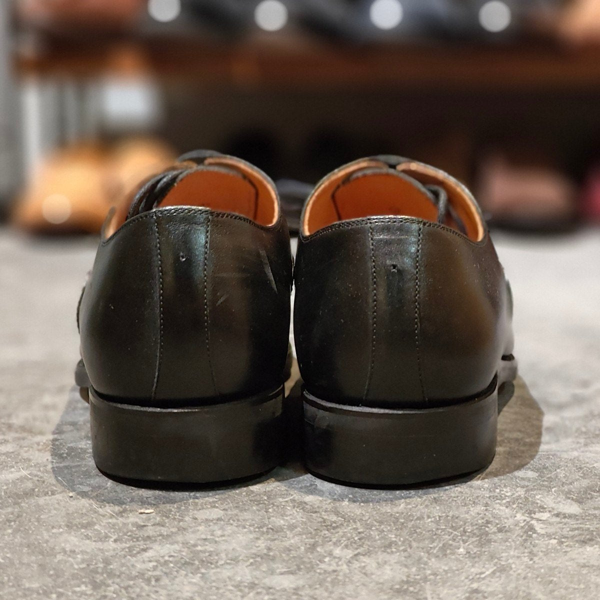 極美品【SCOTCH GRAIN】スコッチグレイン 3133 ストレートチップ カーフ ブラック サイズ 24.5