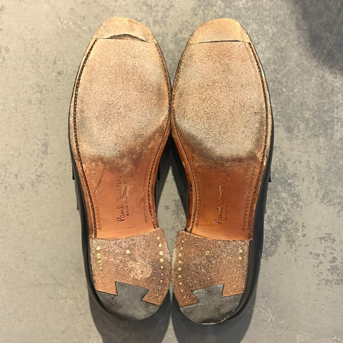 希少【CROCKETT&JONES】クロケット&ジョーンズ  コインローファー ポールスミス別注 カーフ ネイビー サイズUK6E 314ラスト