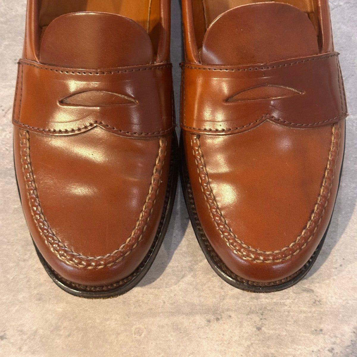 希少 美品【ALDEN】オールデン サンフランシスコ 010 ペニーローファー ウイスキーコードバン ブラウン サイズUS7D