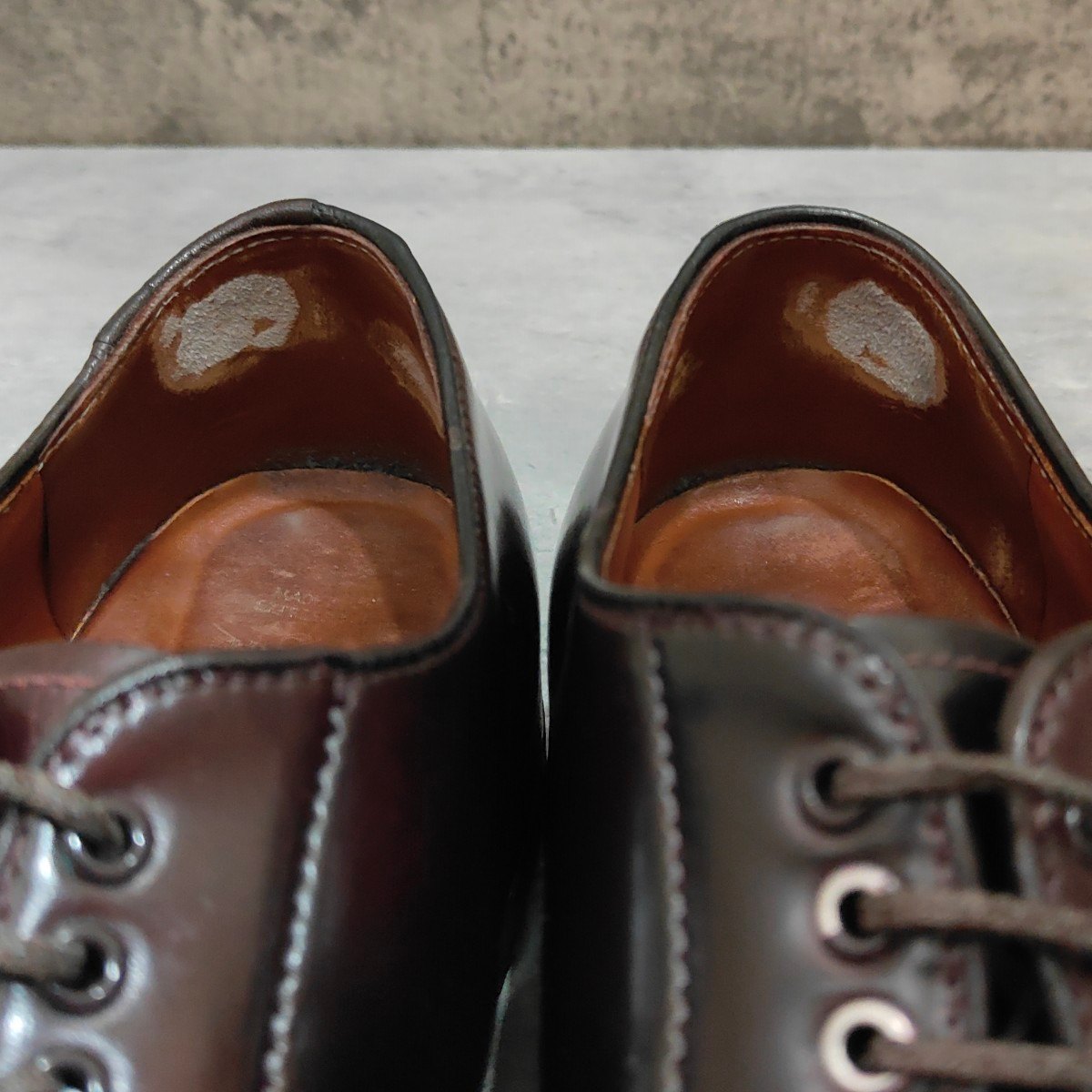 【ALDEN】オールデン BROGUE別注 D8411C プレーントゥ コードバン ダークバーガンディ サイズUS10.5E ミリタリーラスト