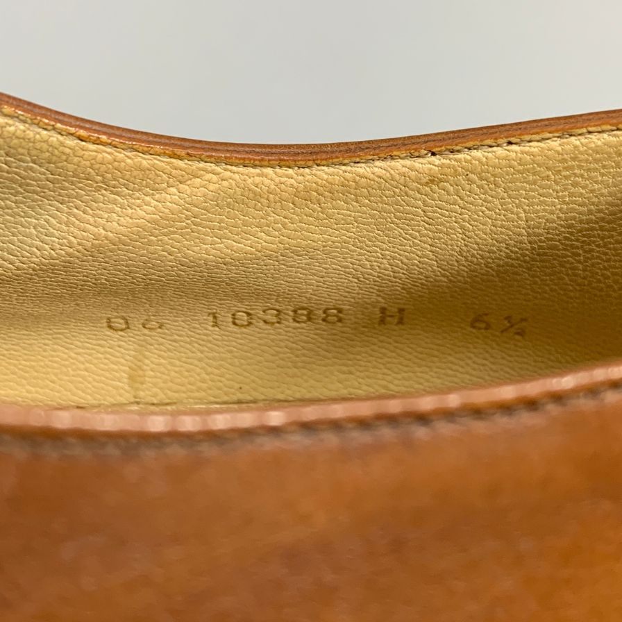 【PARABOOT】パラブーツ レザーシューズ Uチップ ルソー マロン メンズ ブラウン サイズUK6.5 ROUSSEAU