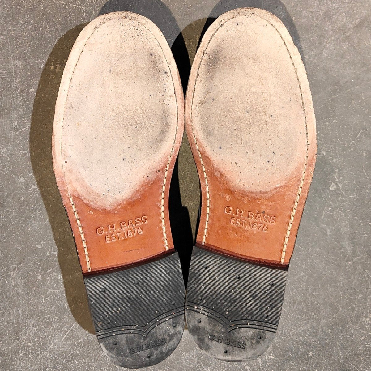 美品【G.H.Bass&Co. 】 ジーエイチバス 11035H ラーソン ローファー ブラック サイズ US7.5