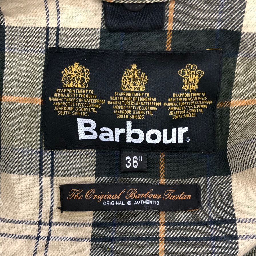 【Barbour】バブアー オイルドジャケット  サイズ