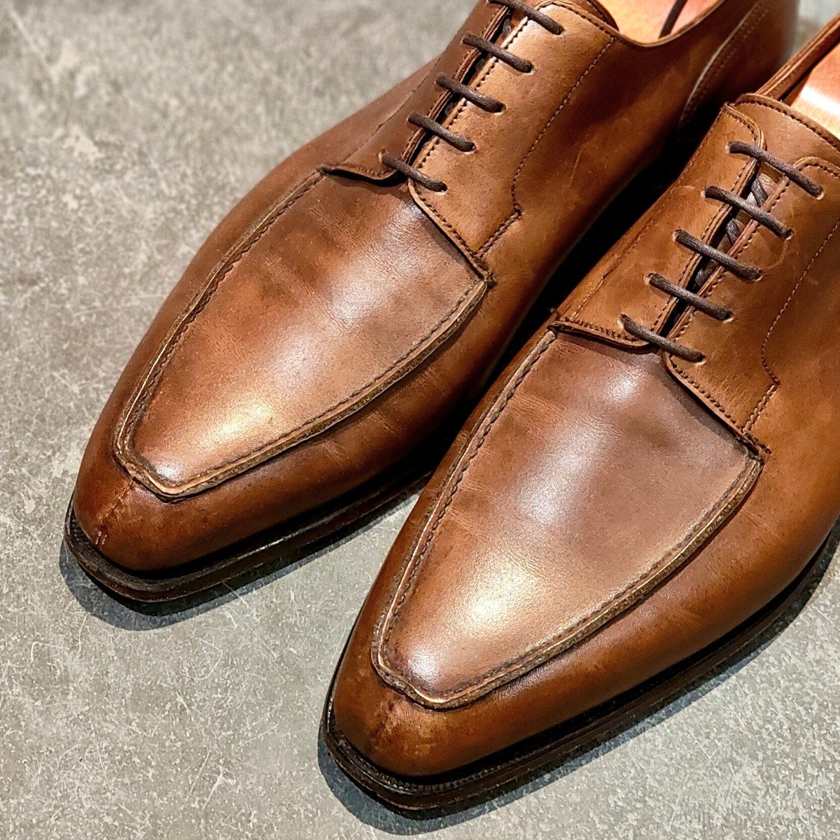 【CROCKETT&JONES】クロケット＆ジョーンズ クラレンドン Uチップ カーフ ブラウン サイズUK7