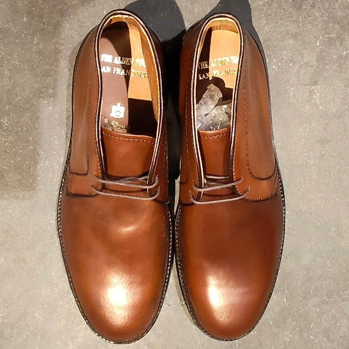 希少 新品未使用【ALDEN】オールデン オールデンショップサンフランシスコ別注 1358 チャッカブーツ コードバン マホガニー サイズ US6.5D バリーラスト