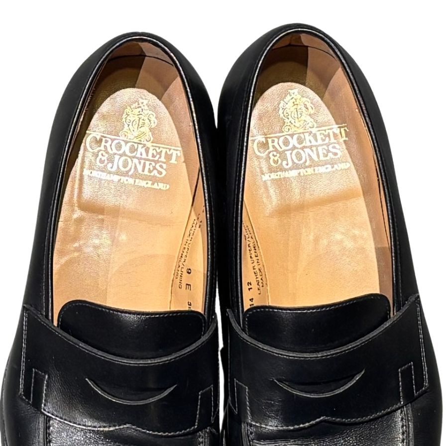 【CROCKETT&JONES】クロケット&ジョーンズ 6414 ローファー  ブラック（黒） サイズ UK9E ラスト