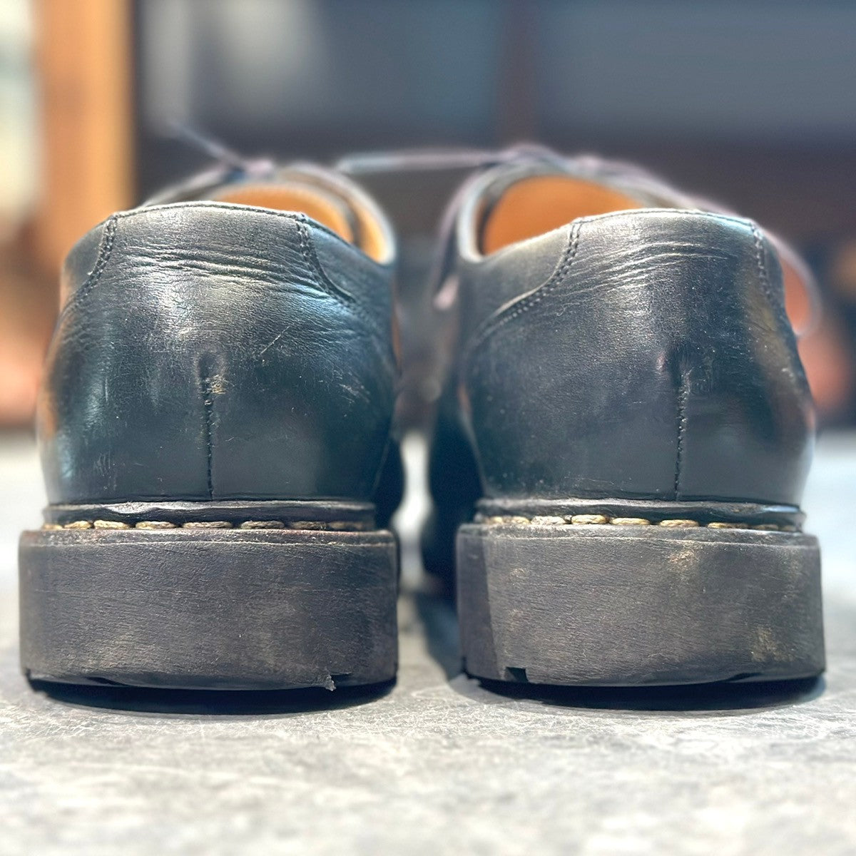 【Paraboot】パラブーツ シャンボード  Uチップ カーフ ノワール ブラック サイズUK6.5