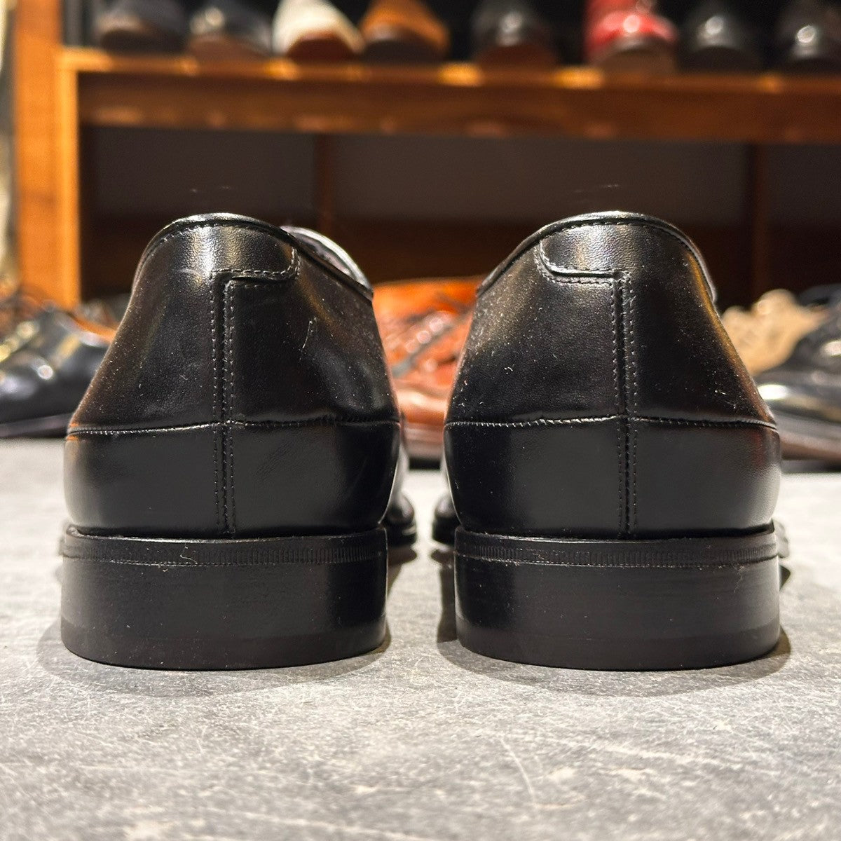 未使用品【Salvatore Ferragamo】サルヴァトーレ フェラガモ  プレーントゥ カーフ ブラック サイズUK9D