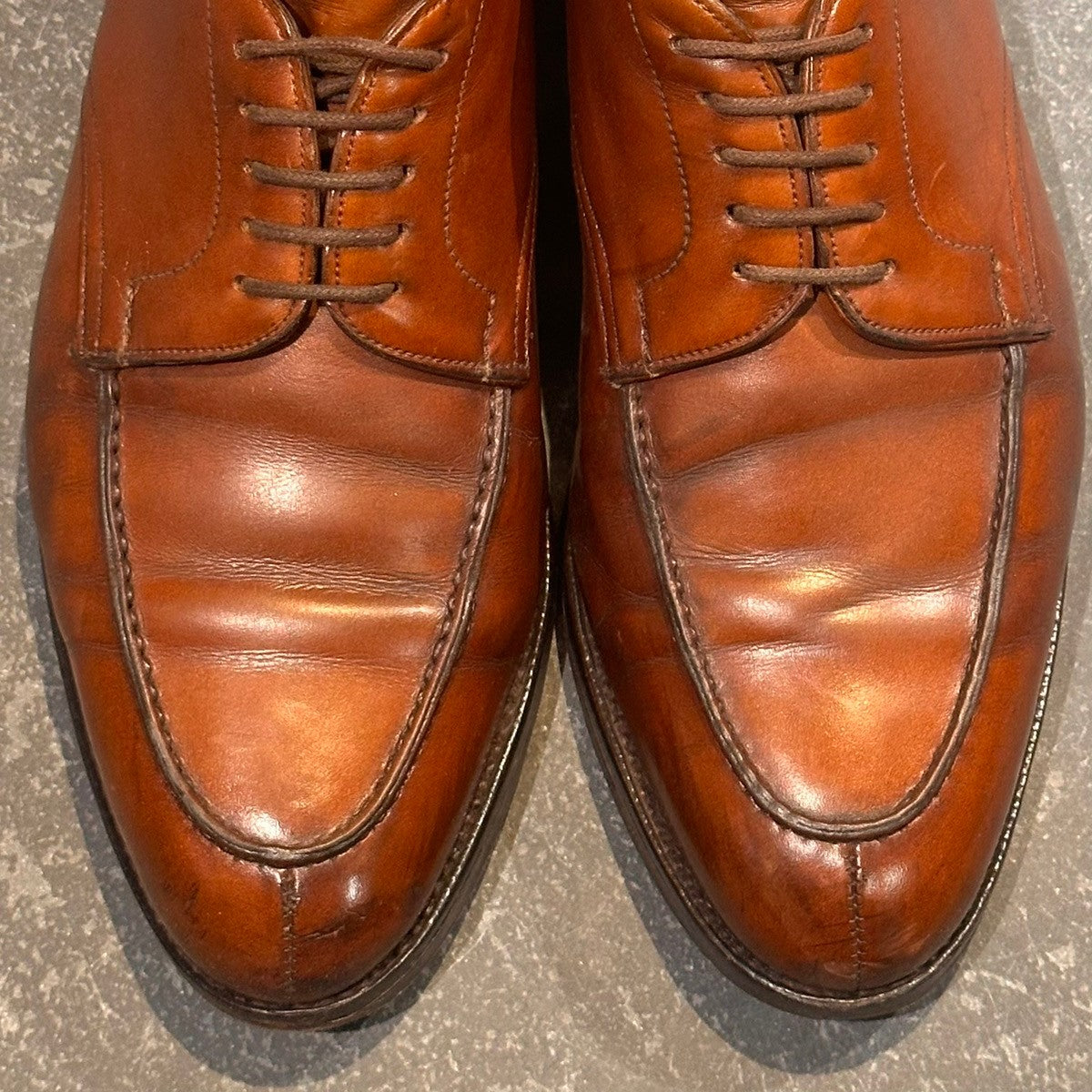 【BARNEYS NEW YORK】バーニーズニューヨーク 17110 エドワードグリーン製 Uチップ カーフ ブラウン サイズUK7 32ラスト