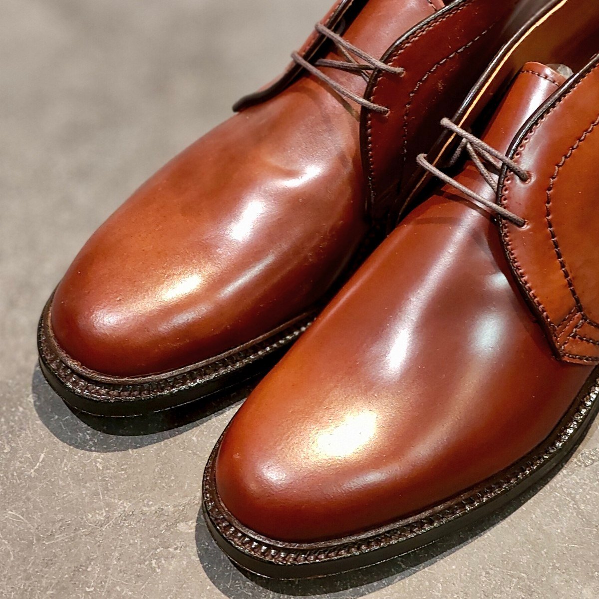 希少 新品未使用【ALDEN】オールデン オールデンショップサンフランシスコ別注 1358 チャッカブーツ コードバン マホガニー サイズ US6.5D バリーラスト